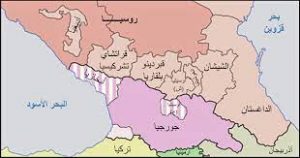 موقع الشيشان على الخريطة