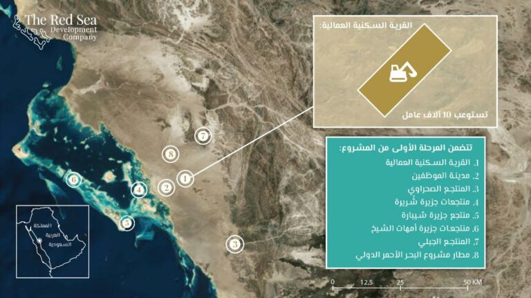 خريطة مشروع البحر الاحمر وأهم أهدافه 2024 | مجلة البرونزية